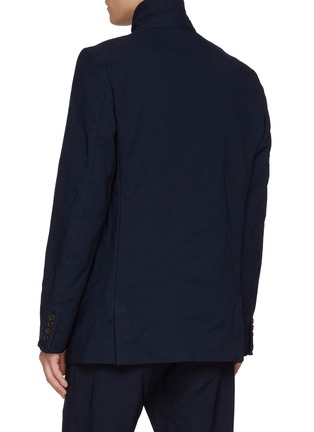Back View - Click To Enlarge - COMME DES GARÇONS HOMME DEUX - Convertible Collar Single Breasted Blazer