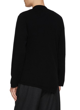 Back View - Click To Enlarge - COMME DES GARÇONS HOMME DEUX - Slant Opening Cardigan