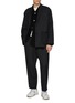 Figure View - Click To Enlarge - COMME DES GARÇONS HOMME DEUX - Slant Opening Cardigan