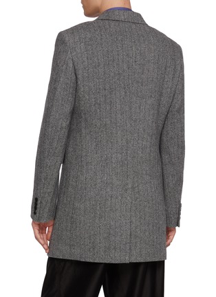 Back View - Click To Enlarge - COMME DES GARÇONS HOMME DEUX - Tweed Herringbone Wool Blazer