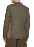 Back View - Click To Enlarge - COMME DES GARÇONS HOMME DEUX - Single Breasted Patchwork Flannel Blazer