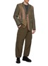 Figure View - Click To Enlarge - COMME DES GARÇONS HOMME DEUX - Single Breasted Patchwork Flannel Blazer
