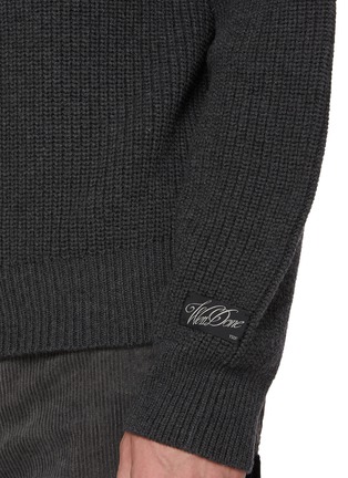  - WE11DONE - Asymmetrical Double Zipped Knit Sweater