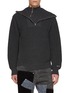 Main View - Click To Enlarge - WE11DONE - Asymmetrical Double Zipped Knit Sweater