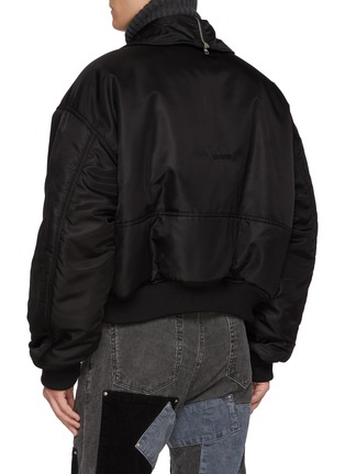 Back View - Click To Enlarge - WE11DONE - High Collar Nylon Bomber Jacket