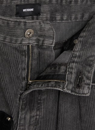 Detail View - Click To Enlarge - WE11DONE - Grunge Patchwork Cotton Corduroy Pants