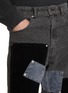  - WE11DONE - Grunge Patchwork Cotton Corduroy Pants