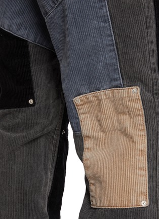  - WE11DONE - Grunge Patchwork Cotton Corduroy Pants
