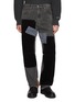 Main View - Click To Enlarge - WE11DONE - Grunge Patchwork Cotton Corduroy Pants