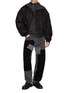 Figure View - Click To Enlarge - WE11DONE - Grunge Patchwork Cotton Corduroy Pants