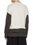 Back View - Click To Enlarge - WE11DONE - Long Sleeve Triple Layered Cotton T-Shirt