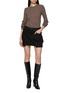 Figure View - Click To Enlarge - HELMUT LANG - Carpenter Cotton Mini Skirt