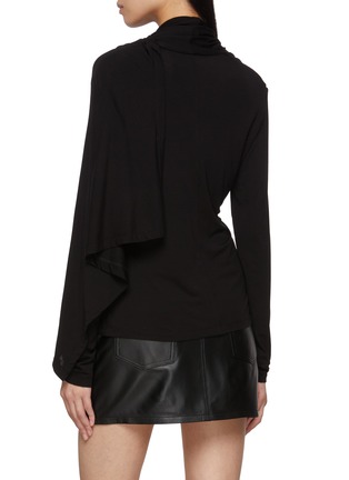 Back View - Click To Enlarge - HELMUT LANG - Draped Scarf Top
