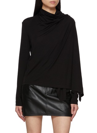 Main View - Click To Enlarge - HELMUT LANG - Draped Scarf Top