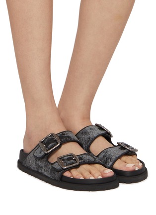 Figure View - Click To Enlarge - BIRKENSTOCK 1774 - 1774 Arizona Velvet Sandals