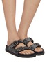 Figure View - Click To Enlarge - BIRKENSTOCK 1774 - 1774 Arizona Velvet Sandals