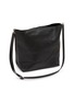 Detail View - Click To Enlarge - Y'S - Metal Clasp Leather Tote Bag