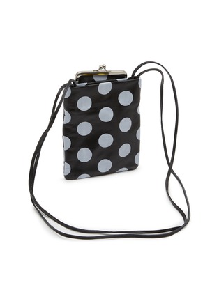 Detail View - Click To Enlarge - Y'S - Metal Clasp Dotted Leather Necklace Bag