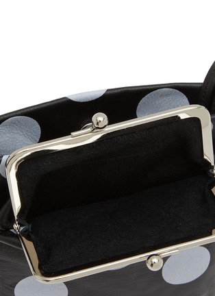Detail View - Click To Enlarge - Y'S - Metal Clasp Dotted Leather Necklace Bag