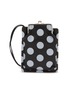 Main View - Click To Enlarge - Y'S - Metal Clasp Dotted Leather Necklace Bag
