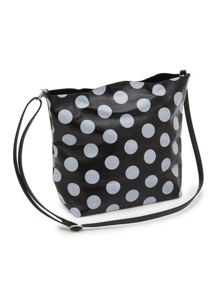 Detail View - Click To Enlarge - Y'S - Metal Clasp Dotted Leather Tote Bag