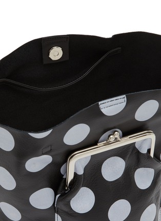 Detail View - Click To Enlarge - Y'S - Metal Clasp Dotted Leather Tote Bag