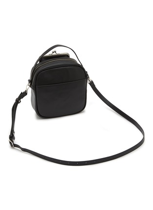 Detail View - Click To Enlarge - Y'S - Metal Clasp Box Leather Crossbody Bag