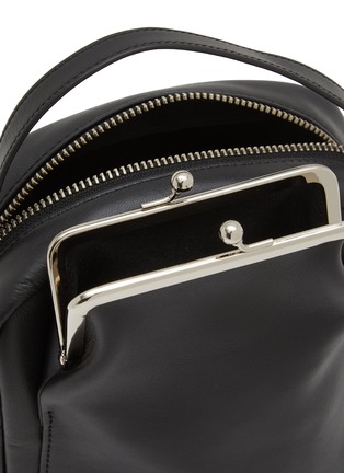 Detail View - Click To Enlarge - Y'S - Metal Clasp Box Leather Crossbody Bag