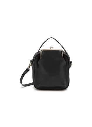 Main View - Click To Enlarge - Y'S - Metal Clasp Box Leather Crossbody Bag