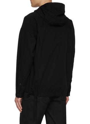 Back View - Click To Enlarge - THE VIRIDI-ANNE - Hooded Object Dyed Cotton Shirt
