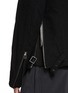  - THE VIRIDI-ANNE - Side Zipper Strap Zip Up Wool Jacket