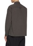 Back View - Click To Enlarge - THE VIRIDI-ANNE - Double Zipped Chest Pocket Cotton Shirt