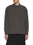 Main View - Click To Enlarge - THE VIRIDI-ANNE - Double Zipped Chest Pocket Cotton Shirt