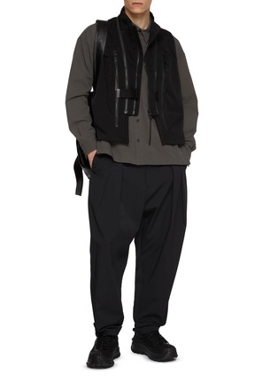 Figure View - Click To Enlarge - THE VIRIDI-ANNE - Double Zipped Chest Pocket Cotton Shirt