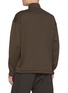 Back View - Click To Enlarge - THE VIRIDI-ANNE - Diagonal Button Mock Neck Cotton T-Shirt