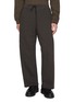 Main View - Click To Enlarge - THE VIRIDI-ANNE - Front Seam Wide Leg Cotton Sweatpants