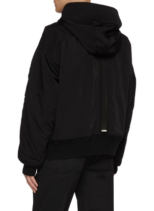 Back View - Click To Enlarge - THE VIRIDI-ANNE - Hooded Twill Bomber Jacket