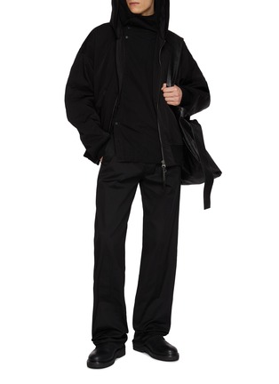 Figure View - Click To Enlarge - THE VIRIDI-ANNE - Hooded Twill Bomber Jacket