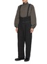 Detail View - Click To Enlarge - THE VIRIDI-ANNE - Suspender Strap Linen Wool Pants