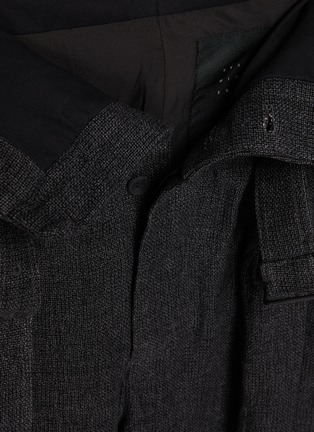  - THE VIRIDI-ANNE - Suspender Strap Linen Wool Pants