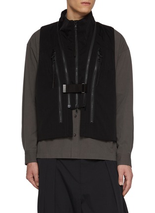 Main View - Click To Enlarge - THE VIRIDI-ANNE - Zipped High Neck Vest