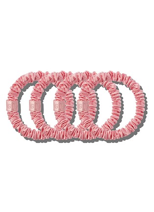 Detail View - Click To Enlarge - SLIP - Silk Skinny Scrunchie — Rose