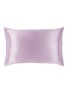 Main View - Click To Enlarge - SLIP - Queen Size Scalloped Edge Zipped Silk Pillowcase — Turquoise