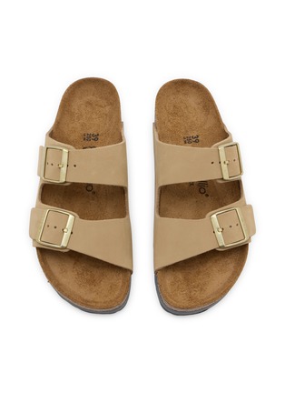 Detail View - Click To Enlarge - BIRKENSTOCK - Arizona Flex Leather Platform Sandals