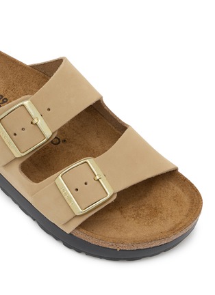 Detail View - Click To Enlarge - BIRKENSTOCK - Arizona Flex Leather Platform Sandals