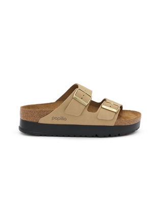 Main View - Click To Enlarge - BIRKENSTOCK - Arizona Flex Leather Platform Sandals