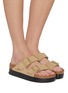 Figure View - Click To Enlarge - BIRKENSTOCK - Arizona Flex Leather Platform Sandals