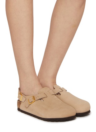 Figure View - Click To Enlarge - BIRKENSTOCK - Tokio Nubuck Leather Clogs