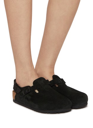 Figure View - Click To Enlarge - BIRKENSTOCK - Tokio Suede Leather Clogs