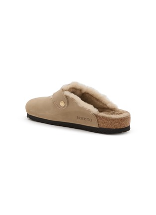  - BIRKENSTOCK - Boston Big Buckle Shearling Nubuck Leather Clogs